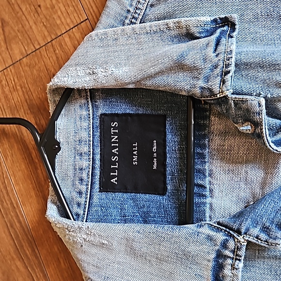 All Saints jean jacket size S - Picture 2 of 9